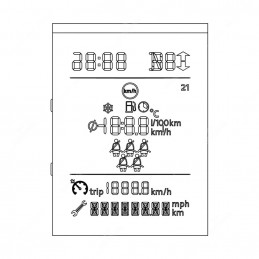 SEPDISP57A DISPLAY MINITOOLS CUADROS VAG 61,5x83,5mm 64 PINS - NUEVO