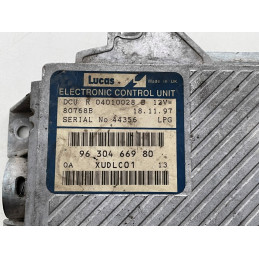 ECU MOTOR LUCAS DCU R04010028B PSA 9630466980 80768B