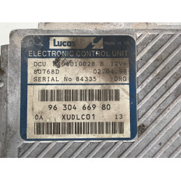 ECU MOTOR LUCAS DCU R04010028B PSA 9630466980 80768D