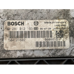 ECU MOTOR BOSCH EDC16C39-5.A3 0281012193 IVECO 504121602