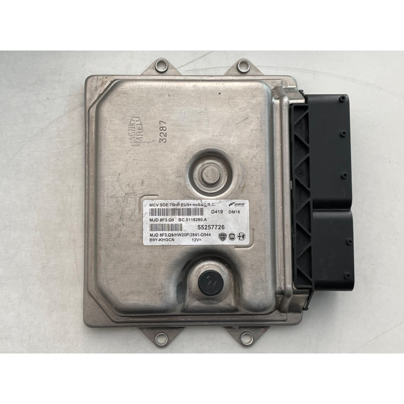 ECU MOTOR MAGNETI MARELLI MJD 8F3.Q9 BC.0118280.A FIAT 55257726 - CON INMOVILIZADOR ANULADO (INMO / IMMO OFF)