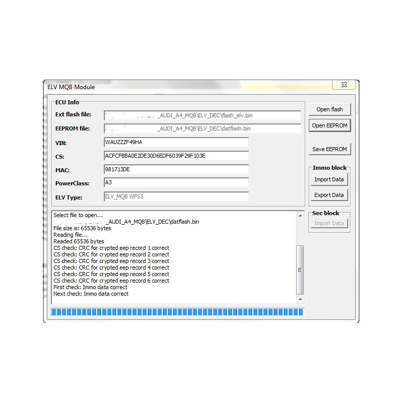 ELV MQB MODULE (ONLY WITH NEC V850) FOR VAG IMMO WFS4 / WFS5 CALCULATOR