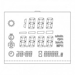 MINITOOLS SEPDISP43V1 - DISPLAY CUADRO MASSEY FERGUSON / JOHN DEERE 75x58mm