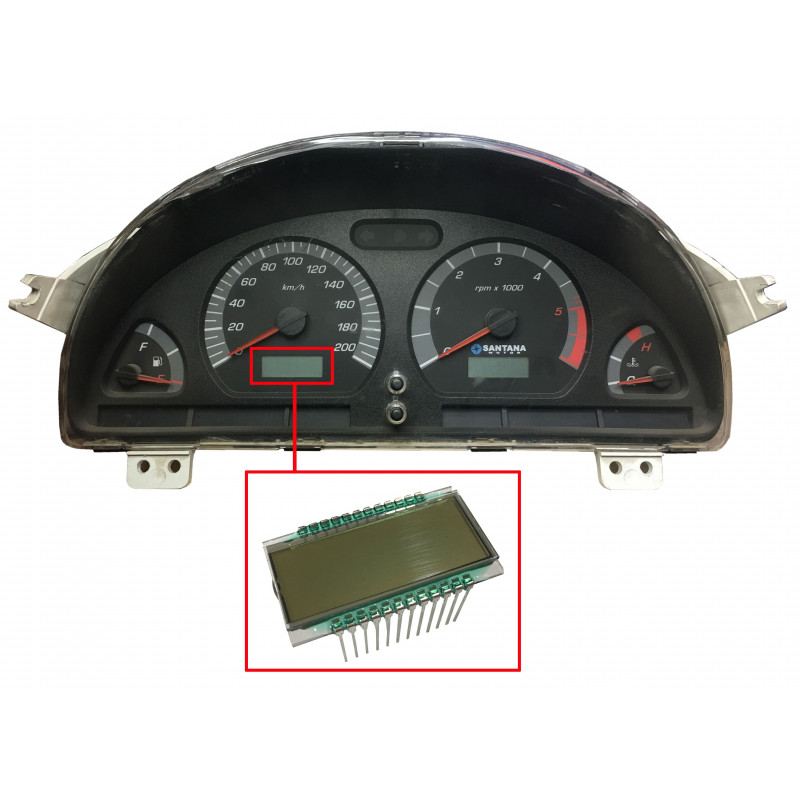 REPAIR SERVICE MILLEAGE DISPLAY INSTRUMENTS CLUSTER SANTANA 300 / 350