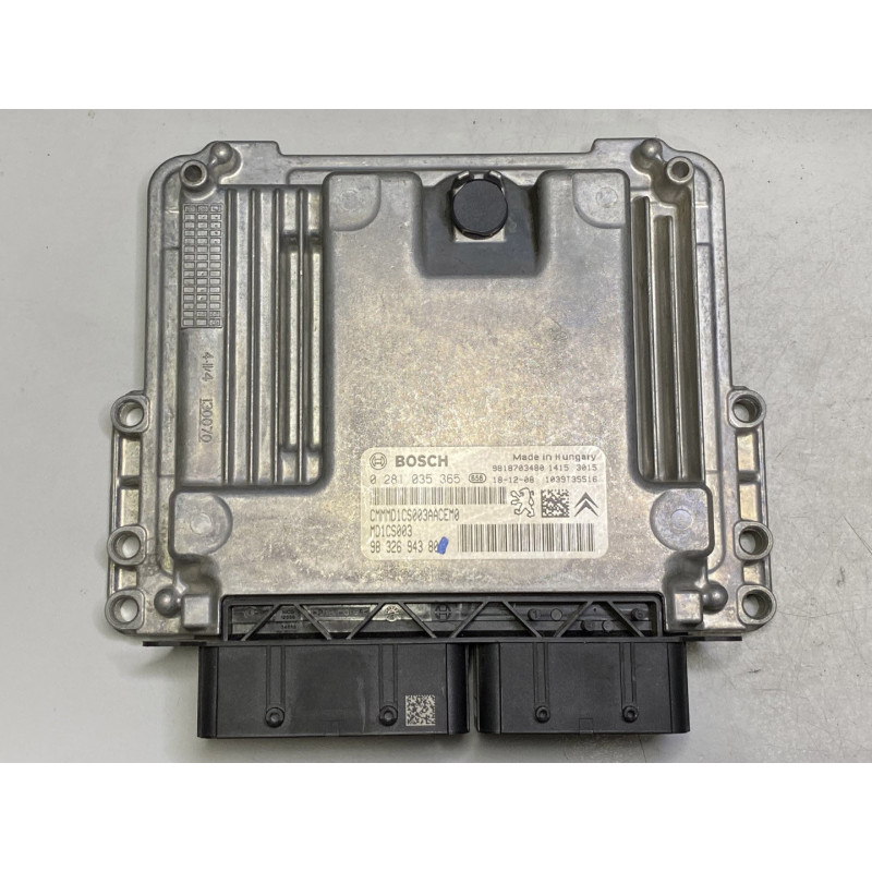 ECU BOSCH MD1CS003 0281035365 PEUGEOT 208 I 1.5 HDI 102HP 9832694380 - WITH DISABLED IMMOBILIZER (IMMO OFF)