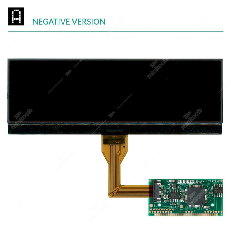 MINITOOLS SEPDISP28N - ON-BOARD COMPUTER DISPLAY PSA (NEGATIVE VERSION / BLACK DISPLAY)