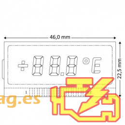 MINITOOLS SEPDISP19A - DISPLAY IZQUIERDO EXTERIOR CUADROS MERCEDES W220 / S202 / C208 / W210 / S210 / W463 / R170 - 12 PINS