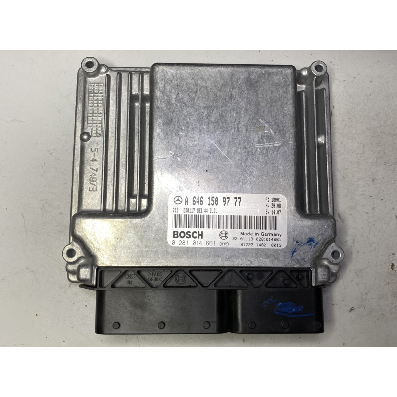 ENGINE ECU BOSCH EDC16C2-9.44 0281014661 MERCEDES CL203 C220 II SPORTCOUPE 2.2 CDI 110KW 150HP L4 16V 646963 A6461509777