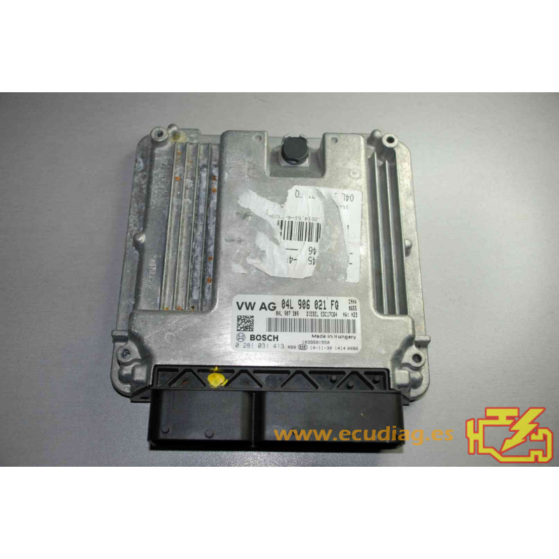 ECU MOTOR BOSCH EDC17C64-2.2 0281031413 AUDI A6 IV (4G) 2.0 TDI 140KW 190CV L4 16V CNHA 04L907309 SW 04L906021FQ 0655