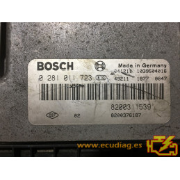 ECU BOSCH EDC15C13-6.1 0281011723 RENAULT LAGUNA II 1.9 DCI 120CV 8200311539 8200376187 - SW 1037370876 8200432849 - VIRGEN