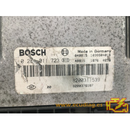 ECU BOSCH EDC15C13-6.1 0281011723 RENAULT LAGUNA II 1.9 DCI 120CV 8200311539 8200376187 - SW 1037370876 8200432849 - VIRGEN