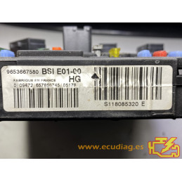 BSI E01-00 SIEMENS S118085320E CITROEN XSARA PICASSO I (N68) 9653667580 HG - SW 9659705780 / 15.1E / 151E - VIRGEN