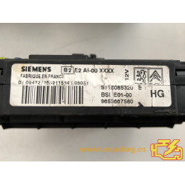 BSI E01-00 SIEMENS S118085320E CITROEN XSARA PICASSO I (N68) 9653667580 HG - SW 9659705780 / 15.1E / 151E - VIRGEN