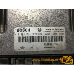 ECU BOSCH EDC15C13-6.1 0281011969 RENAULT LAGUNA II 1.9 DCI 120HP 8200311539 8200440204 - SW 1037374460 8200513466 - VIRGIN