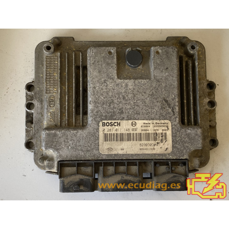 ECU BOSCH EDC15C13-6.1 0281011148 RENAULT LAGUNA II 1.9 DCI 120HP 8200311539 8200303141 - SW 1037368934 8200369712 - VIRGIN