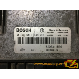 ECU BOSCH EDC15C13-6.1 0281011148 RENAULT LAGUNA II 1.9 DCI 120CV 8200311539 8200303141 - SW 1037368934 8200369712 - VIRGEN