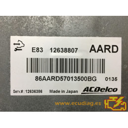 ECU MOTOR ACDELCO HITACHI E83 OPEL ASTRA IV (J) 1.6i 85KW 115CV A16XER 12638807 AARD - VIRGEN