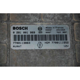 ECU BOSCH EDCMSA15.5-5.42 0281001969 RENAULT MEGANE I 1.9 DTI 74KW 100HP 7700111552 7700113863 - WITH DISABLED IMMOBILIZER