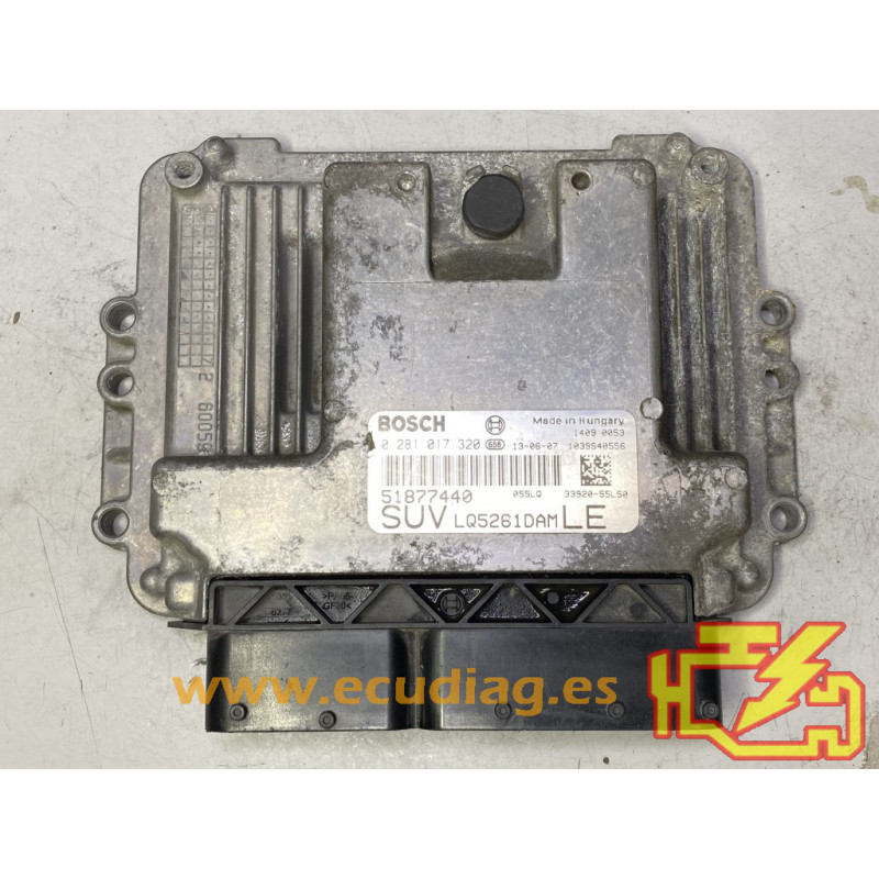 ECU BOSCH EDC16C39-6.Z1 0281017320 SUZUKI SX4 / FIAT SEDICI 2.0 DDIS JTD 135CV 51877440 - CON INMOVILIZADOR ANULADO ECU BOSCH EDC16C39-6.Z1 0281017320 SUZUKI SX4 / FIAT SEDICI 2.0 DDIS JTD 135CV 51877440 - CON INMOVILIZADOR ANULADO
