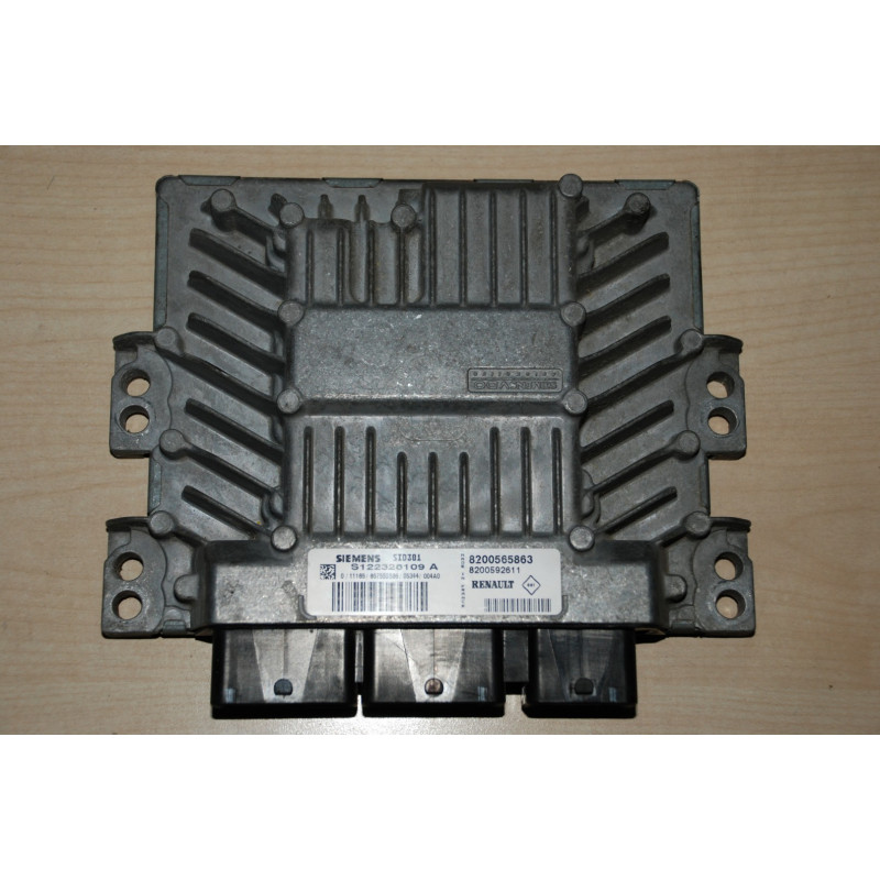 ECU SIEMENS SID301 S122326109A RENAULT MEGANE II 1.5 DCI 105CV 8200565863 8200592611 -  SW 8200566056 - VIRGEN - AUTOCODIFICABLE