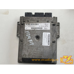 ECU MOTOR VISTEON DCU-102 PSA HW 9661256980 SW 9663289080 - CON INMOVILIZADOR ANULADO (INMO / IMMO OFF)