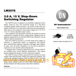 DRIVER VOLTAGE REGULATOR ON LM2576T-ADJ / 2576T-ADJ (TO-220) - NEW