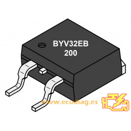 DRIVER BYV32EB-200 TO-263 - REACONDICIONADO