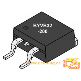 DRIVER BYVB32-200 TO-263 - REACONDICIONADO