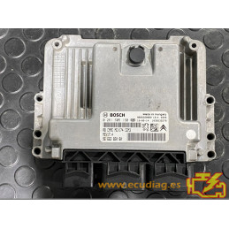 ECU BOSCH MEV17.4 0261S05190 PEUGEOT 207 1.6i 88KW 120CV 9666382080 SW 9667263180 - CON INMOVILIZADOR ANULADO (INMO / IMMO OFF)