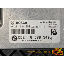 ECU MOTOR BOSCH EDC17C56-2.48 0281031950 BMW F11 530D V 3.0D 190KW 258CV N57D30A 8586540 SW 1037550602 00001949461701