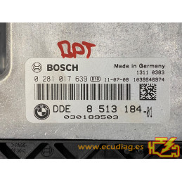 ECU BOSCH EDC17C50-3.57 0281017639 BMW F25 X3 II 2.0D 135KW 184CV N47D20C 8513184 SW 1037513577 00000A0D1A0D08