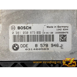 BOSCH EDC17C50-4.59 0281030873 BMW F34 320D GT VI 2.0D 135KW 184CV N47D20C 8578946 SW 1037536303 00002624151B0F