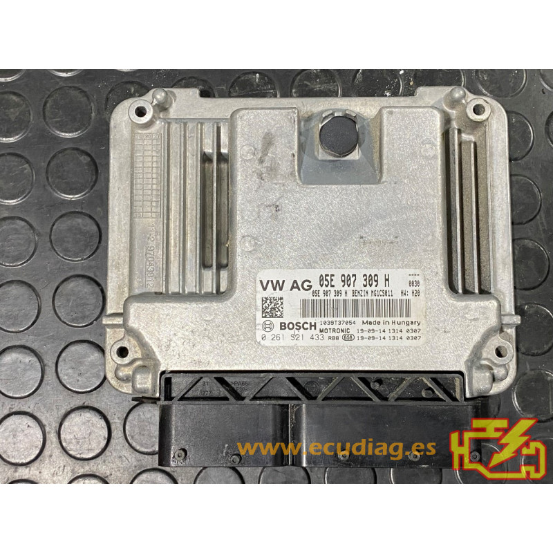 BOSCH MG1CS011 0261S21433 SKODA SCALA III (NW) 1.5 TSI 110KW 150HP DPCA 05E907309H SW 10SW050896 05E906018AQ 9662