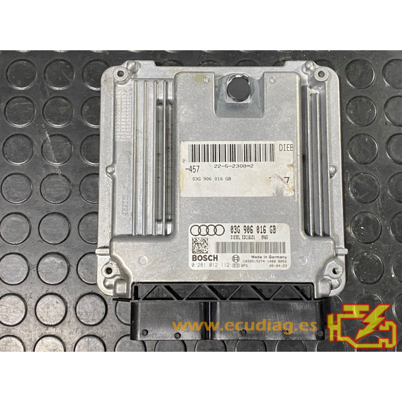 BOSCH EDC16U31-4.82 0281012112 AUDI A6 III (4F) 2.0 TDI 140CV 03G906016GB SW 1037383724 9663 - WITH DISABLED IMMOBILIZER