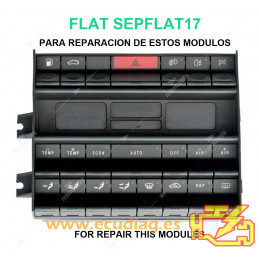 MINITOOLS SEPFLAT17 - FLAT DISPLAY AIR CONDITIONING MODULE ALFA 164 - 128x23mm / 126 PINS