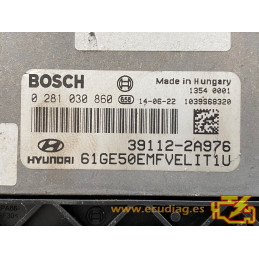 ECU MOTOR BOSCH EDC17C53-1.81 0281030860 HYUNDAI i30 II 1.6 CRDI 39112-2A976 - SW 1037536128