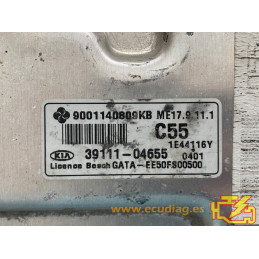 ECU MOTOR KEFICO ME17.9.11.1 9001140809KB KIA PICANTO II 1.0i 51KW 69CV 39111-04655