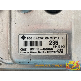 ECU MOTOR KEFICO ME17.9.11.1 9001140731KD KIA RIO III 1.2i 62KW 85CV 39111-03855