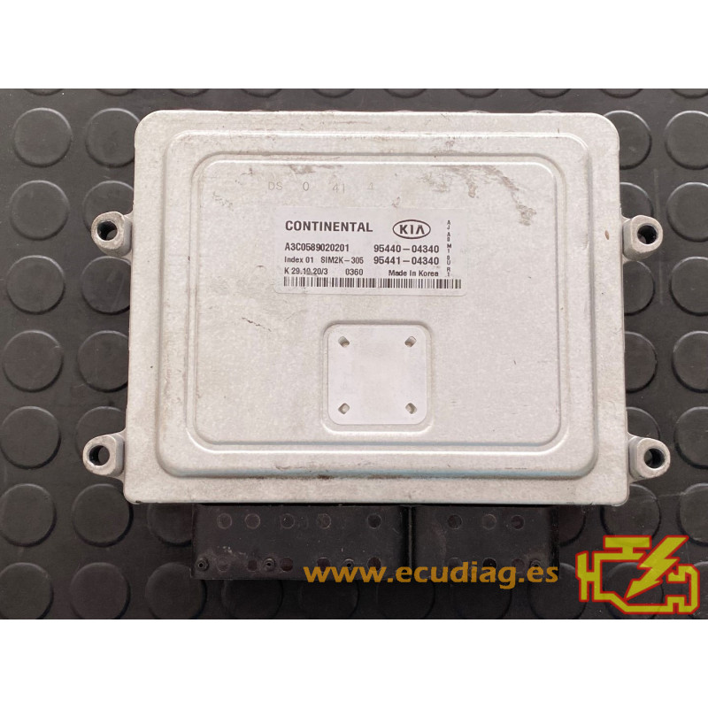 ECU CAMBIO CONTINENTAL SIM2K-305 A3C0589020201 KIA PICANTO 95440-04340 95441-04340