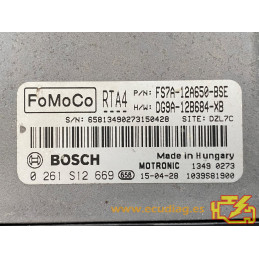 ECU MOTOR BOSCH MED17.0.1 0261S12669 FORD FS7A-12A650-BSE DG9A-12B684-XB RTA4