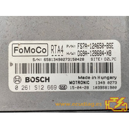 ENGINE ECU BOSCH MED17.0.1 0261S12669 FORD FS7A-12A650-BSE DG9A-12B684-XB RTA4