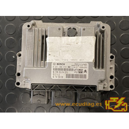 ECU BOSCH MEV17.4.2 0261S06472 CITROEN C4 II 1.6i VTI 120CV 9675495080 SW 1037512884 9667390180 - CON INMOVILIZADOR ANULADO