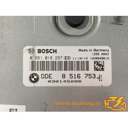 ECU BOSCH EDC17CP09-5.41 0281018297 BMW F07 530D GT I 3.0D 245CV SW 1037515065 00000972140718 8516753 13618516753