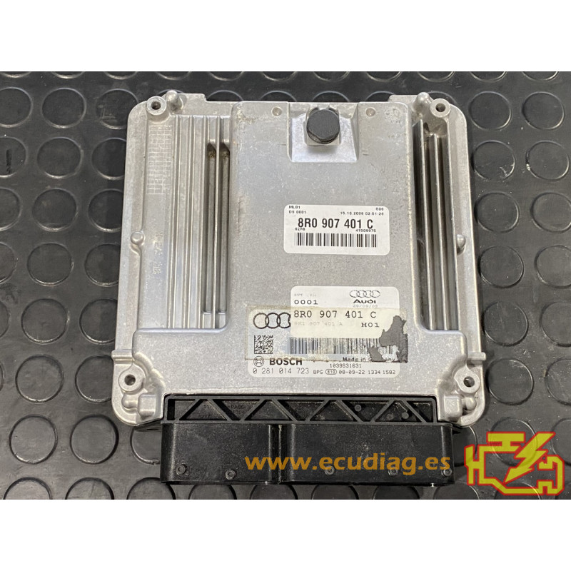 ECU MOTOR BOSCH EDC17CP14-2.41 0281014723 AUDI Q5 3.0 TDI 240CV CCWA 8K1907401A 8R0907401C / SW 8R0907401J 0008 - 1037516613