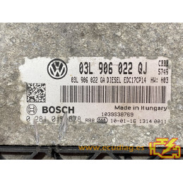 ECU MOTOR BOSCH EDC17CP14-3.4 0281015878 SKODA SUPERB II 2.0 TDI 125KW 170CV 03L906022GA / SW 03L906022QJ 9979 - 1037564104