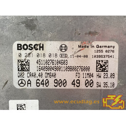 ECU BOSCH EDC17C43-3.40 0281018018 MERCEDES W245 B180 I 2.0 CDI 80KW 110CV A6409004900 / SW 6409031400 - 1037512420