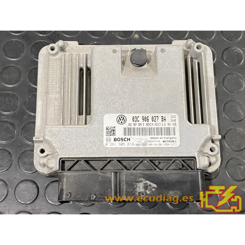 ENGINE ECU BOSCH MED17.5.5 0261S05812 VOLKSWAGEN GOLF VI 1.4 TSI 118KW 160HP 03C907309B / SW 03C906027BA 8913 - 1037515355 ENGINE ECU BOSCH MED17.5.5 0261S05812 VOLKSWAGEN GOLF VI 1.4 TSI 118KW 160HP 03C907309B / SW 03C906027BA 8913 - 1037515355
