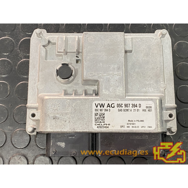 ECU MOTOR DELPHI GAS GCM7.4 42022454 VAG 05C907394D