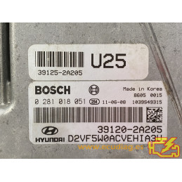 ECU MOTOR BOSCH EDC17C08-5.25 0281018051 HYUNDAI i40 1.7 CRDI 39120-2A205