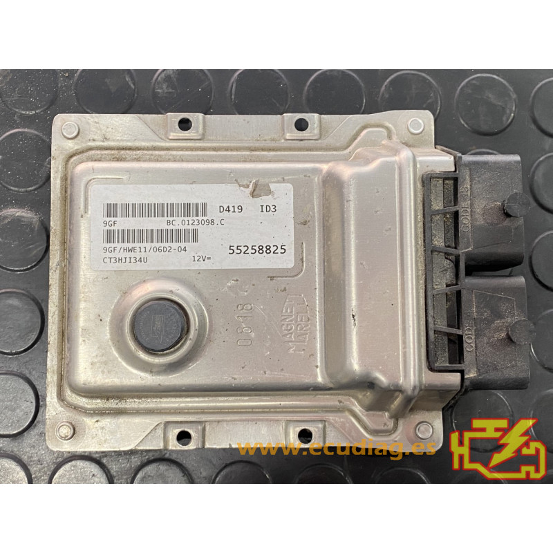 ECU MOTOR MAGNETI MARELLI 9GF BC.0123098.C FIAT 500X 1.6 JTD 55258825